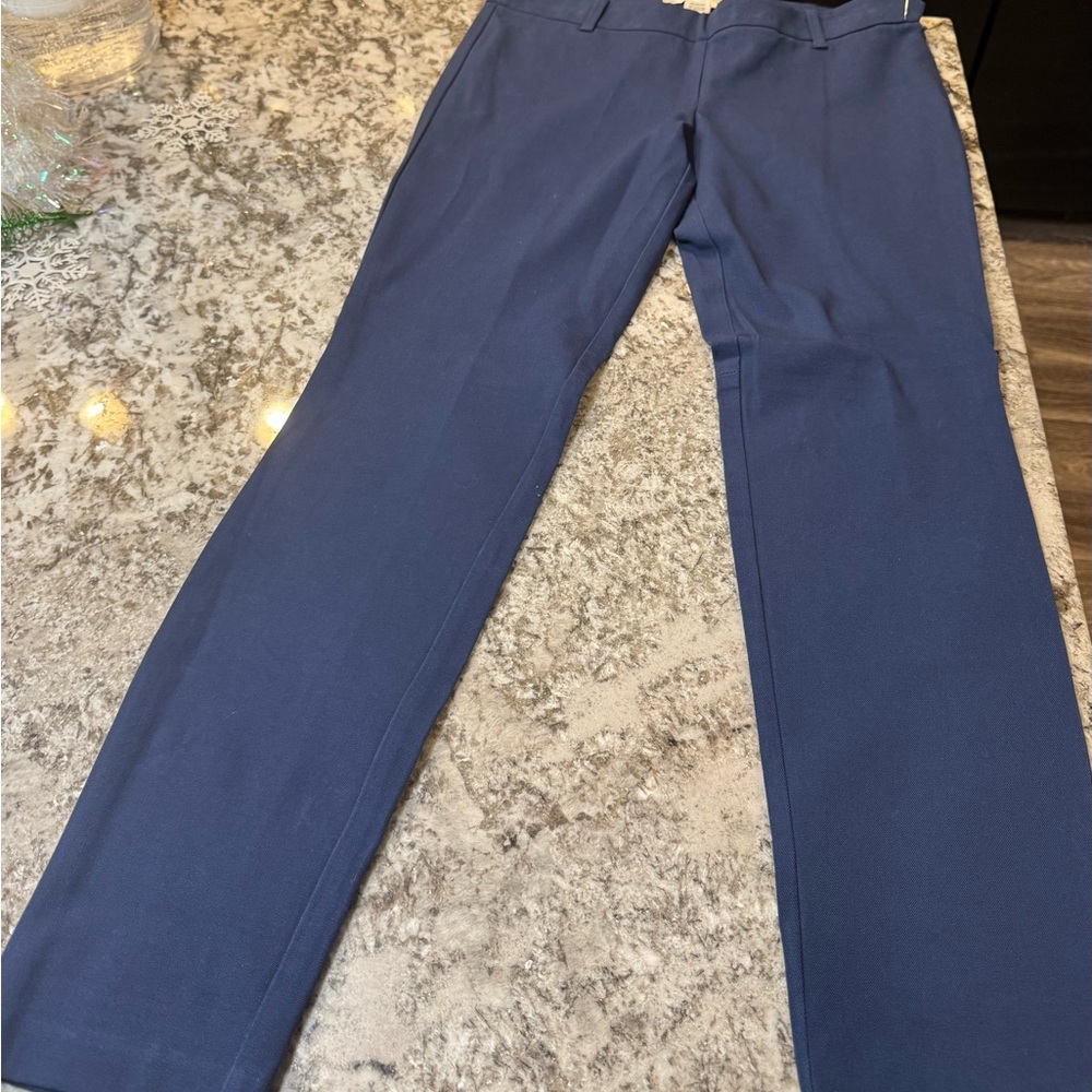 Max Studio Women's Navy Straight Leg Pants